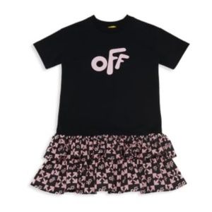 Off-White Little Girl’s Monogram T-Shirt Dress